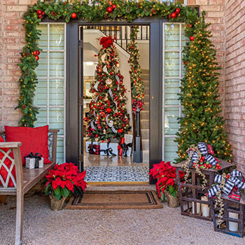 Holiday entry door image